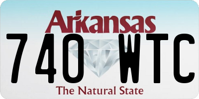 AR license plate 740WTC