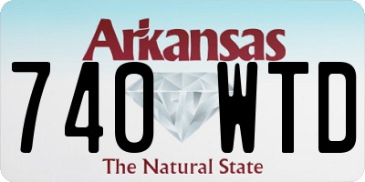 AR license plate 740WTD