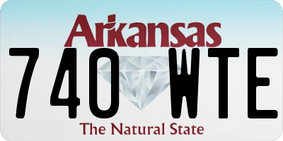 AR license plate 740WTE