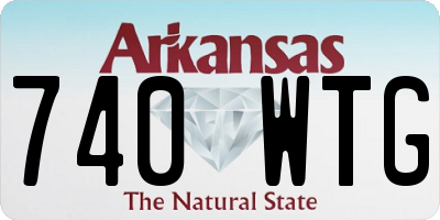 AR license plate 740WTG