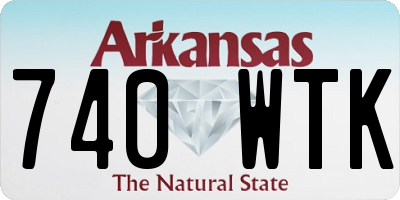 AR license plate 740WTK