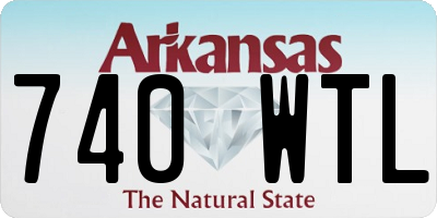 AR license plate 740WTL