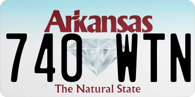AR license plate 740WTN