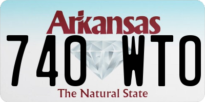 AR license plate 740WTO