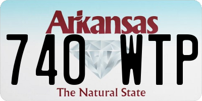 AR license plate 740WTP