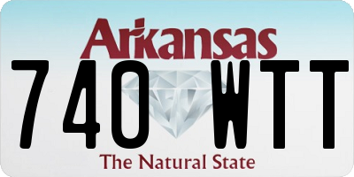 AR license plate 740WTT