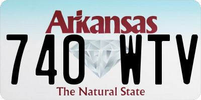 AR license plate 740WTV