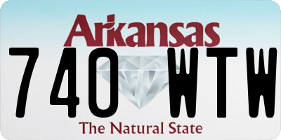 AR license plate 740WTW