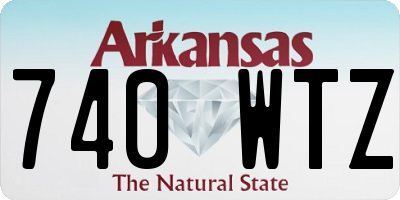 AR license plate 740WTZ