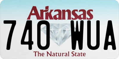 AR license plate 740WUA