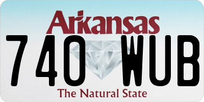 AR license plate 740WUB