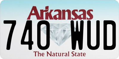 AR license plate 740WUD