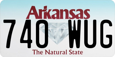 AR license plate 740WUG