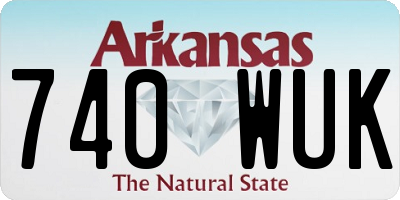 AR license plate 740WUK