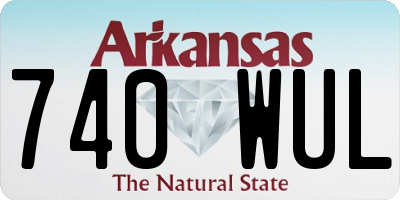 AR license plate 740WUL