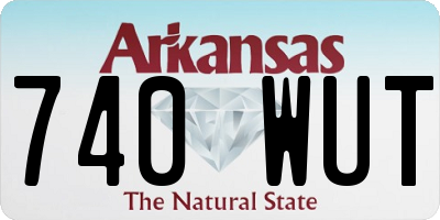 AR license plate 740WUT