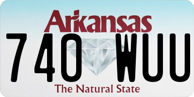 AR license plate 740WUU