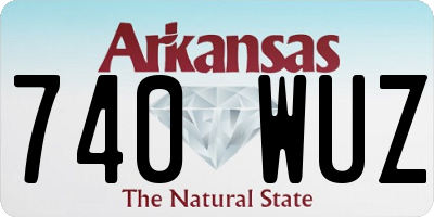 AR license plate 740WUZ