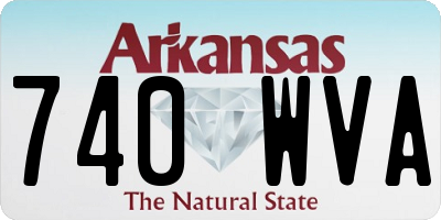 AR license plate 740WVA