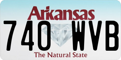 AR license plate 740WVB