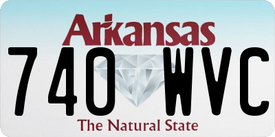 AR license plate 740WVC