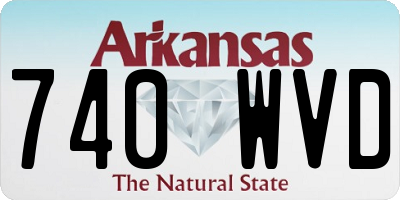AR license plate 740WVD