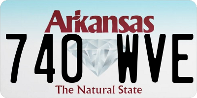 AR license plate 740WVE