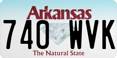 AR license plate 740WVK