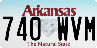 AR license plate 740WVM