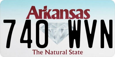 AR license plate 740WVN