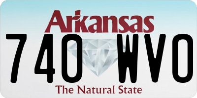 AR license plate 740WVO