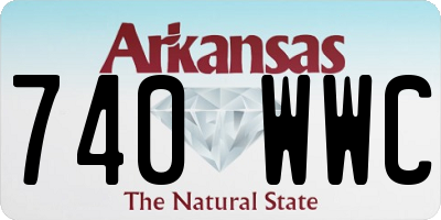 AR license plate 740WWC