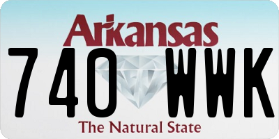AR license plate 740WWK