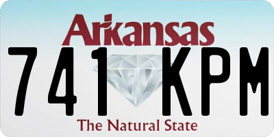 AR license plate 741KPM