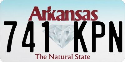 AR license plate 741KPN