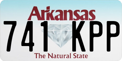 AR license plate 741KPP