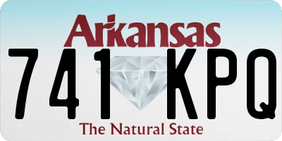 AR license plate 741KPQ