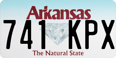 AR license plate 741KPX