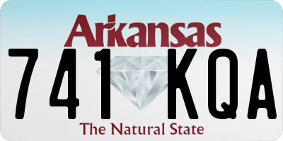 AR license plate 741KQA