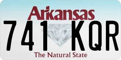 AR license plate 741KQR