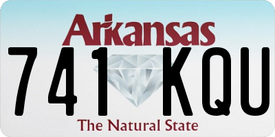 AR license plate 741KQU