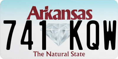 AR license plate 741KQW