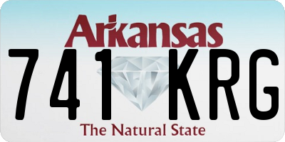 AR license plate 741KRG