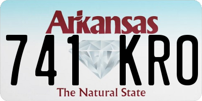 AR license plate 741KRO