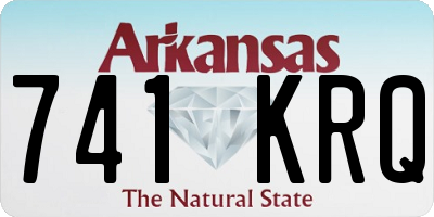 AR license plate 741KRQ