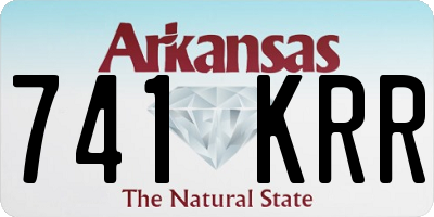 AR license plate 741KRR
