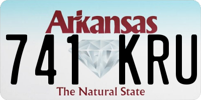 AR license plate 741KRU