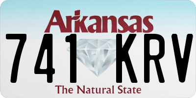 AR license plate 741KRV