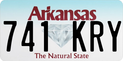 AR license plate 741KRY