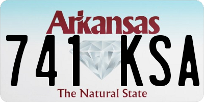 AR license plate 741KSA